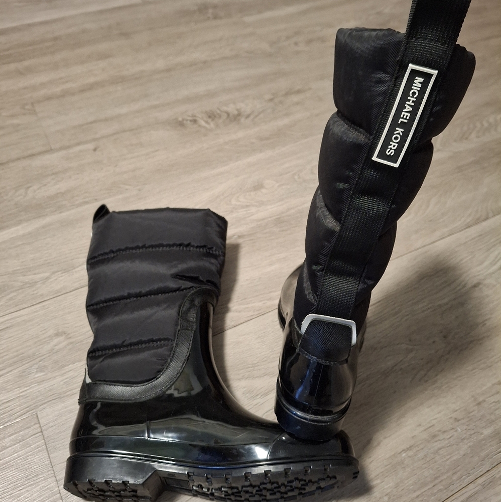 Micheal Kors Cabot Quilted Rainboots Sz7